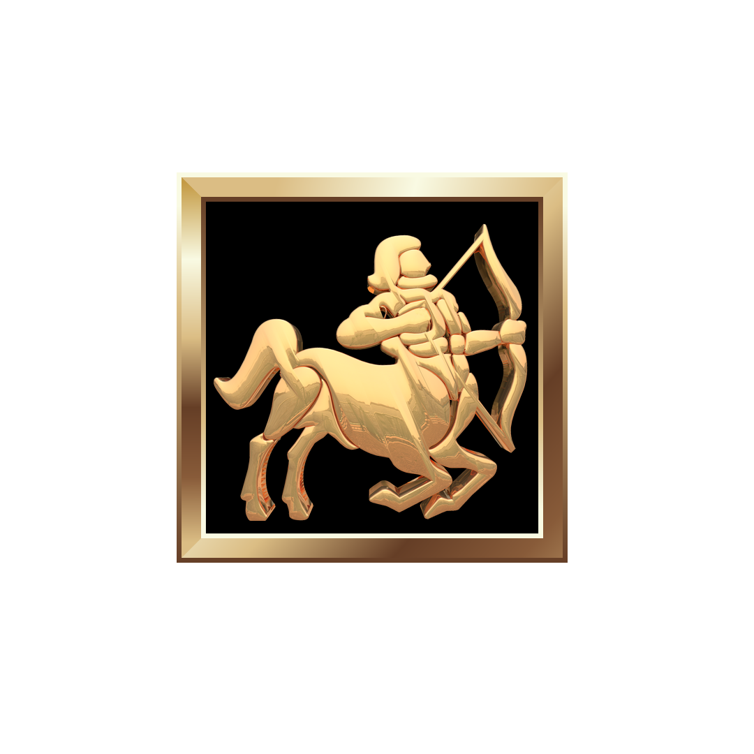 Sagittarius gold symbol png, gold Sagittarius png, Sagittarius gold PNG image, zodiac Sagittarius transparent png images download
